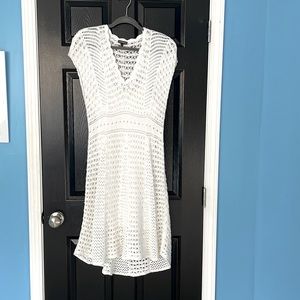White knit EXPRESS dress